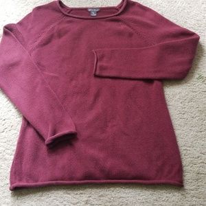 Eddie Bauer maroon sweater